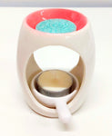 Wax Burner Gift Set with 9 Handmade Soy Wax Melts - 3 x Soy Wax Tea Light Candles