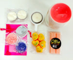 Wax Burner Gift Set with 9 Handmade Soy Wax Melts - 3 x Soy Wax Tea Light Candles